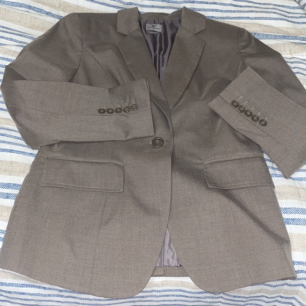 Worthington NWOT grayish brown jacket / blazer 10P Classic look, tailored fit!